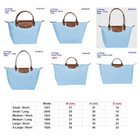 longchamp small bag size.